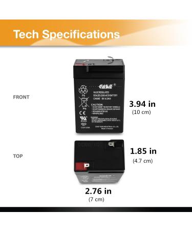 Buy Casil 6V 4.5Ah Replacement Battery for Coleman 5348 Lantern | Fast International Shipping - Buy Online on GoSupps.com