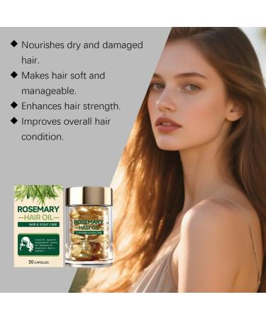 Huile capillaire au romarin et la biotine 30 unit s pour nourrir le cuir chevelu et les cheveux ab m s traitement l ger pour la brillance et la force 3PCS - Buy Online on GoSupps.com