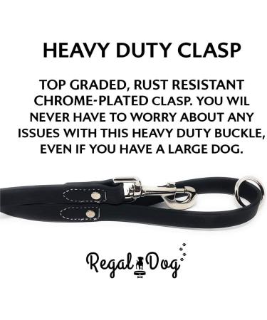Regal Dog Halison Biothane Waterproof Dog Collar & 1.5m Leash - Durable Stylish for Small to Large Breeds - Black - Buy Online on GoSupps.com