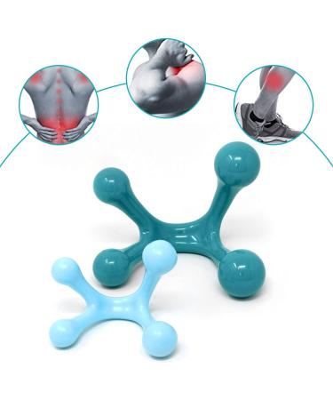 BioSwiss Handheld Massagers Duo Pack - Deep Tissue Neck and Back Manual Massage Tools - Buy Online on GoSupps.com