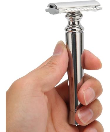 Premium Zinc-Aluminum Manual Safety Razor for Men | Easy to Clean | Ideal for Home Use - Buy Online on GoSupps.com