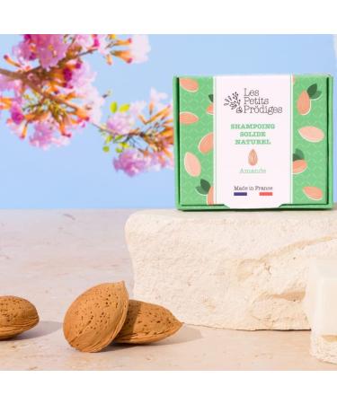 100% Natural Almond Solid Shampoo - All Hair Types - Made in France - Respects the Scalp - Not Tested on Animals - Recyclable Packaging - LES PETITS PRODIGES - Buy Online on GoSupps.com