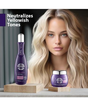 P ROLA NEGRA Perfect Blonde Toning Mask - Neutralizes Yellow Tones for Color Treated Hair - Ideal for Blonde Bleached & Highlighted Hair - 9.87 oz - Buy Online on GoSupps.com