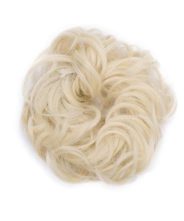Tess Hair Part Dutt Hair Tie Wavy Small Hair Knot Updo | Affordable 30g Blonde Hair Extensions for Women - Buy Online on GoSupps.com