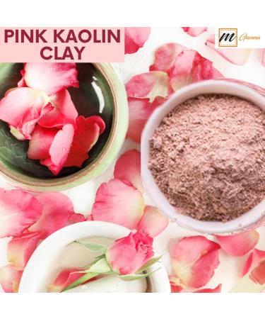 mGanna 100% Natural Rose Clay/Pink Kaolin Clay Powder 454 g / 1 lbs for Skin Tightening Facial Masks Creams Face Masks and Soap Making - Buy Online on GoSupps.com