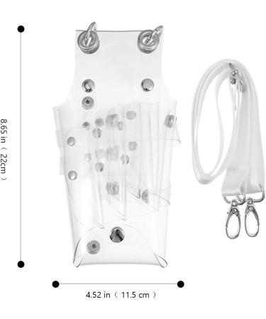 Minkissy Hair Scissors Toolbox Holder - Leather & PVC Hairdressing Bag Messenger Pocket Belt for Hair Styling Tools - International Shipping Available - Buy Online on GoSupps.com