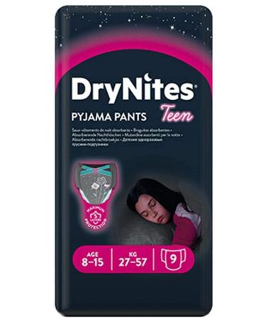 Huggies DryNites Girl's Pyjama Pants 8-15 Years (27 Pants)