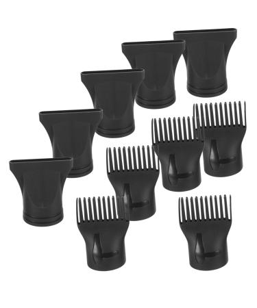 WOFASHPURET 10pcs Hair Styling Tips Small Blow Dryer Brush Comb Nozzle Attachment Styling Brush Nylon Tuyere