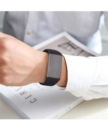 3 Pack Silicone Bands for Fitbit Charge 4 Bands for Women Men  Soft Breathable Sport Replacement Wristbands for Fitbit Charge 4/Charge 3/Charge 3 SE (Black/Navy Blue/Grey  Small) Black/Navy Blue/Grey Small - Buy Online on GoSupps.com