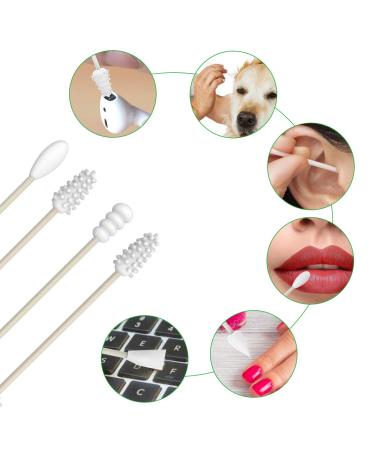 Reusable Cotton Swabs 4 Pcs Silicone Double Tipped Buds - Black & Grey (Storage Clearance Sale) - Buy Online on GoSupps.com