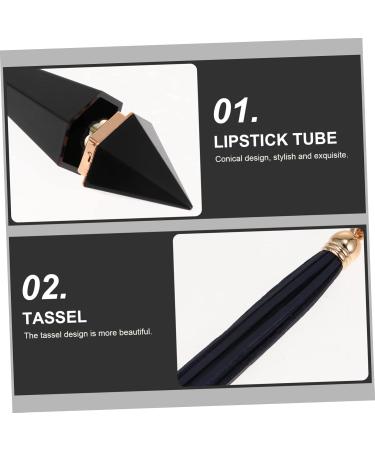 NOLITOY 5pcs Su Lipstick Tubes | Cute Pink Lip Gloss Bottles with Keychain & Brush - Travel Size 11x3cm Empty Lip Balm Holders - Buy Online on GoSupps.com