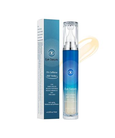 Mimoqk Eye Cream Dark Circles 15 ml Non-Greasy Hydrating Formula Fast Absorption Reduces Crow's Feet Calms Under-Eye Swelling Eases Puffiness Skin Care for Daily Revitalization