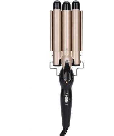 Buy 3 Barrel Curling Iron - Adjustable Temperature Ceramic Hair Waver for All Hair Types - Gold 22mm - Ideal for Home & Salons - International Shipping Available - Buy Online on GoSupps.com
