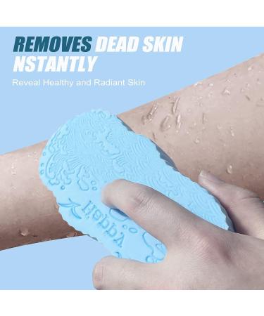 2pcs Super Soft Exfoliating Bath Sponge Set | Body Scrubber for Dead Skin Removal | Suitable for Adults, Children, and Pregnant Women | Reusable | Blue + Pink - Buy Online on GoSupps.com