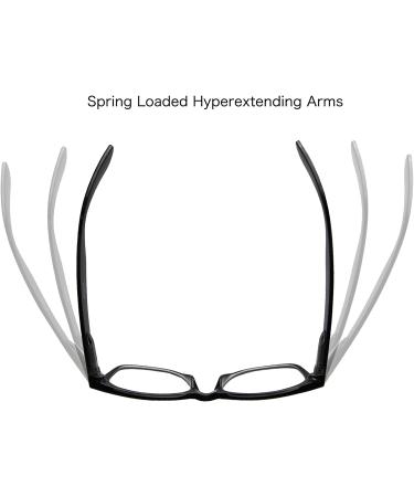 High Magnification Reading Glasses 1.00-6.00 Black 3.75x Power Readers - Buy Online on GoSupps.com