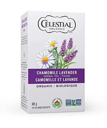 Celestial Seasonings Chamomile & Lavender Organic Herbal Tea White 6 Count