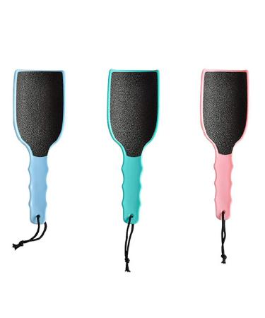 Beaupretty Curved Foot File Callus Remover 3-Piece Professional Dead Skin Scrubber Pedicure Tool Kit (3 Colors)