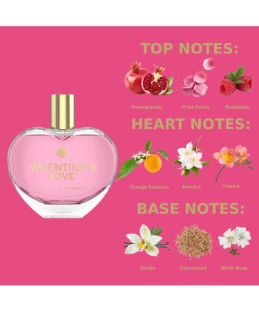 | Valentine's Love Perfume for women | Floral Sweet Fragrance | Valentine's Day Gift | Vegan Heart Shaped Perfume 75ml - 2.5 fl oz. - Buy Online on GoSupps.com