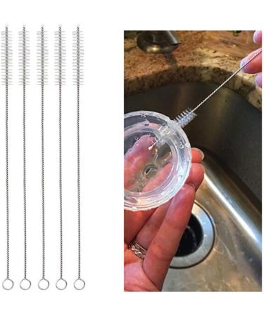 Stainless Steel Tube Brush 5PCS Stainless Steel Tube Brush Drinking Straws Cleaning Brush Multifunctional Anti-Static Brush - Buy Online on GoSupps.com