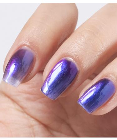 DouborQ Sparkling Chrome Nail Polish 15ml/0.52Fl Oz Holographic Chameleon Nail Polish Long-lasting Shimmer and Iridescent Effect - Buy Online on GoSupps.com