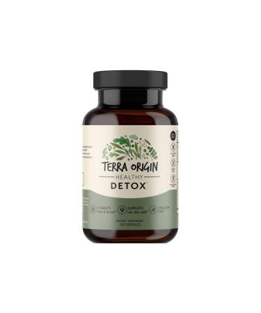 TERRA ORIGIN Detox | Cleanse and Probiotics | 30 Veggie Capsules with 5B CFU | Metabolism Booster with Licorice Root Extract Amla Fruit Senna Leaf Ginger Root and Fennel Seed and More!