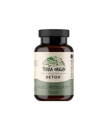 TERRA ORIGIN Detox | Cleanse and Probiotics | 30 Veggie Capsules with 5B CFU | Metabolism Booster with Licorice Root Extract Amla Fruit Senna Leaf Ginger Root and Fennel Seed and More! - Buy Online on GoSupps.com