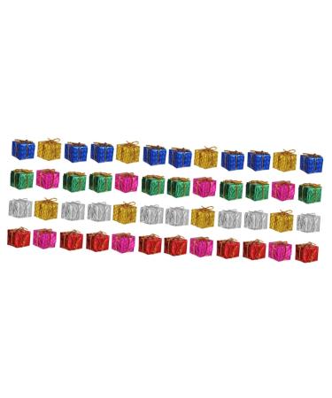 Artibetter 60 Pcs Christmas Tree Box Home Decorations Christmas Tree Decorations Hanging Pendants Bag 5x5cmx2pcs Assorted Colorx2pcs