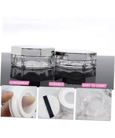 LIFKOME Loose Powder Holder 2 Sets Octagonal Loose Powder Box Baby Holder Cosmetic Holder Makeup Holder Baby Powder Puff Makeup Setting Powder Puff s Pp Cosmetic Rack Loose Powder Puff - Buy Online on GoSupps.com
