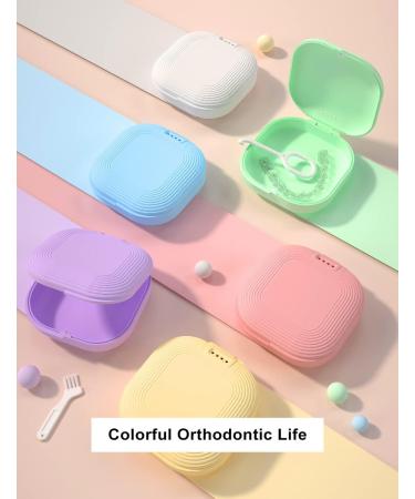 HEMILAB Purple Dream Retainer Case - Slim Aligner Case with Vent Holes for Invisalign - Includes Removal Tool and Brush - Cute Mouth Guard Case - Buy Online on GoSupps.com