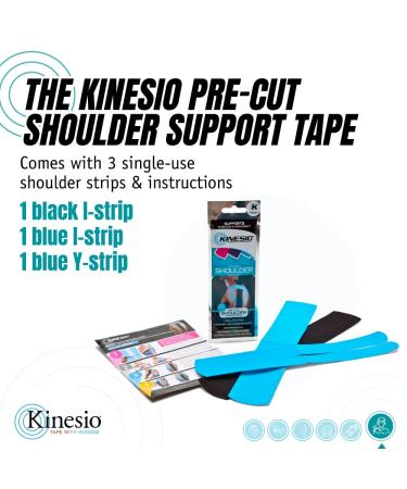 Kinesio Pre-Cut Shoulder Tape - Easy Application for Shoulder Pain Relief - Buy Online on GoSupps.com