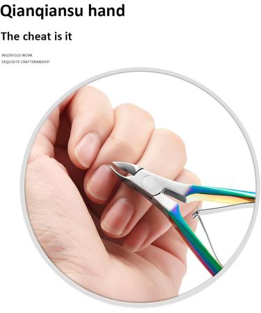 Colorful Cuticle Trimmer Cuticle Nippers with Cuticle Pusher Cuticle Cutter Nail Cuticle Nipper Clipper Durable Dead Skin Clipper Manicure Pedicure Tools - Buy Online on GoSupps.com