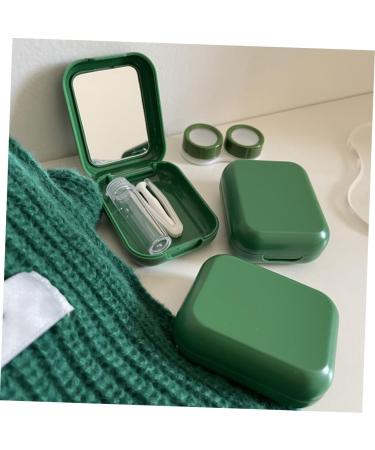 Solustrie Small Plastic Contact Lens Container with Mirror | Portable Makeup Case | Travel-Friendly Foil Covers | Stylish Contact Lens Holder | Shop Internationally - Buy Online on GoSupps.com