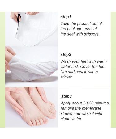 Foot Mask Socks 2 Pairs Avocado Feet Moisturising Socks Skincare Socks For Women Foot Spa Repair For Dry Feet Hard Cracked Heels Calluses Cuticles Rough Skin 2PC - Buy Online on GoSupps.com