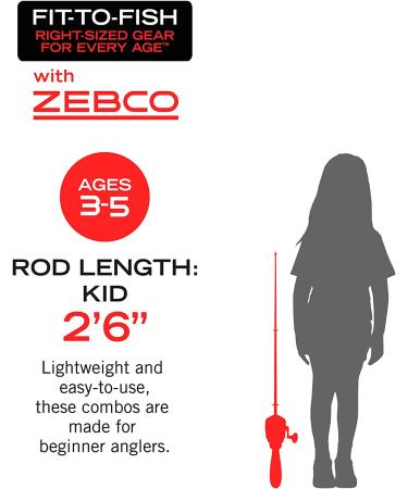 Zebco Splash Kids Spincast Reel and Fishing Rod Combo - Durable 29 Floating Fiberglass Rod - Tangle-Free Design - Pre-Spooled with 6-Pound Line - Blue - Buy Online on GoSupps.com