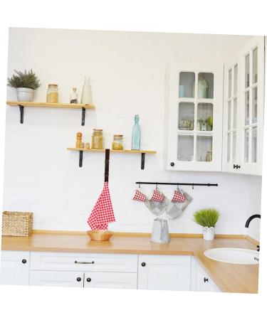 Parliky 3pcs Door Coat Hook Hat Hooks Coat Hangers Sundries Hanger Bag Door Back Hook Hanger Door Hook Towel 28.5X3.8X2CM Brown - Buy Online on GoSupps.com