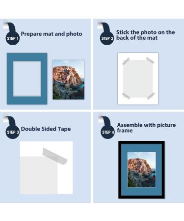 Mat Board Center 11x14 Mixed Colors White Core Picture Mats (Pack of 10) - Ideal for 8x10 Photos - Buy Online on GoSupps.com