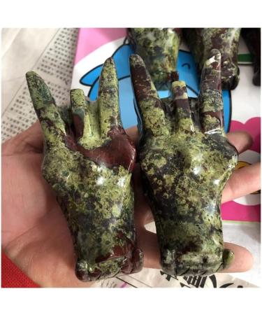 Buy SDWGOLD Healing Aura Crystal - 8-10cm Large Dragon Blood Stone Carved Dragon Skull for Home Decoration | International Shipping Available - Buy Online on GoSupps.com