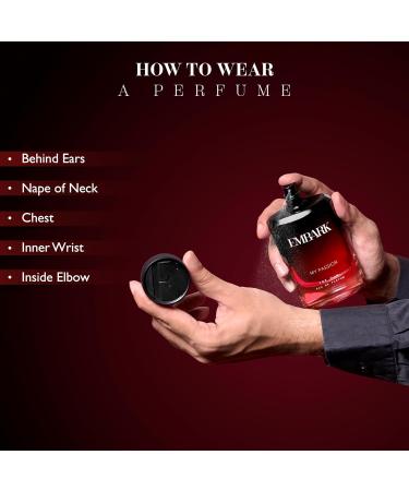 EMBARK My Passion For Him Liquid Perfume For Men - 100Ml | Premium Eau De Parfum | Musky And Citrus Fragrance - Buy Online on GoSupps.com