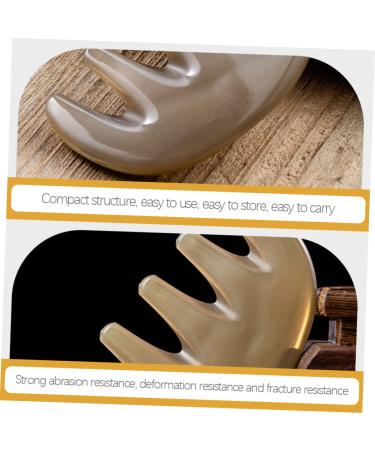 Lurrose Gua Sha Massage Comb - 15-Point Acupuncture Tool for Scalp & Body | 8.5x5.5cm | International Shipping Available - Buy Online on GoSupps.com