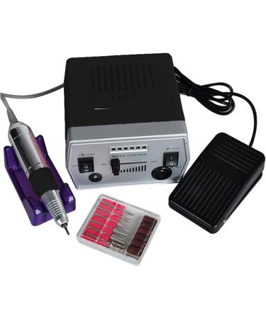 Nail Drill Kit 30000RPM Nail Art Drill Electric Drilling Equipment for Remove Gel Polish Drill Grinding Pedicure Tools Pedal Set Purple - Buy Online on GoSupps.com