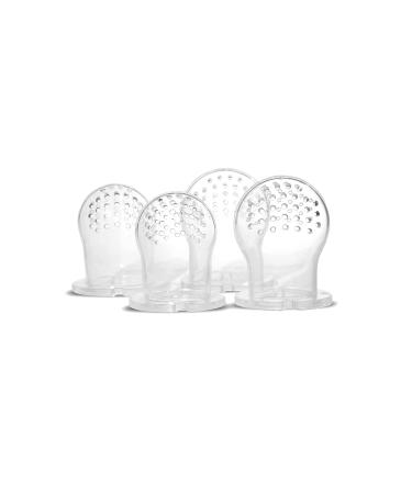 RaZbaby Feeder Pacifier Replacement Nipples (2 Large & 2 Medium) for Fruits & Vegetables Infant Soothing Teether Toy 6M+ Food-Grade Silicone Pouch/Nipple Dishwasher Safe BPA Free Freezable 4 Pack 4-Pack Replacement - Buy Online on GoSupps.com