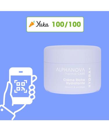  Alphanova ALPHANOVA THERMAL CARE - HYDRA+ Rich Moisturizing Cream - Dry to very dry skin - Hyaluronic acid - Natural - Certified Organic - 50ml - Buy Online on GoSupps.com