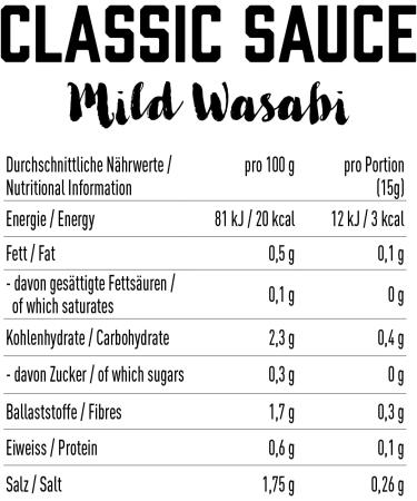 GOT7 Classic Sauce - Calorie-Free Salad Grill & Spice Sauce (Mild Wasabi 350ml) - Perfect for Weight Loss - Buy Online on GoSupps.com