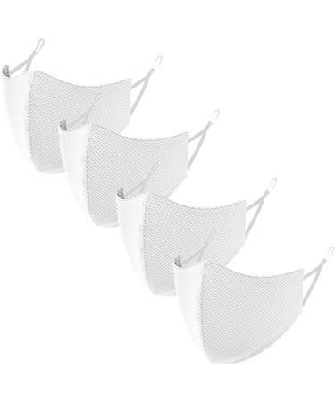 LIEIKIC 4-Piece Washable Silk Face Mask Set | Breathable Dustproof Cotton | Cool Summer Protection for Men & Women - International Shipping Available - Buy Online on GoSupps.com