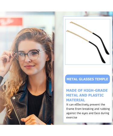 Lurrose Glasses Legs Replacement Set Sunglasses Repair Accessories for Men & Women Durable Metal Frame Parts - Buy Online on GoSupps.com