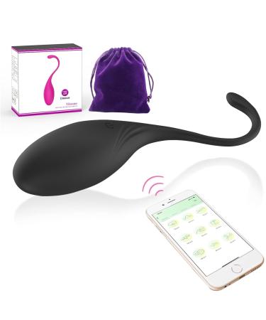 Kegel Ball Kit Multi Mode Pelvic Trainer Intelligent Pelvic Floor Muscle Trainer Bladder Control Exerciser for Women (Black)