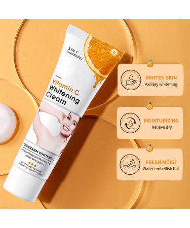 Underarm Whitening Cream Whitening Moisturizing Cream Improve Dull Skin Tone Suitable for All Skin Types (3PCS) - Buy Online on GoSupps.com