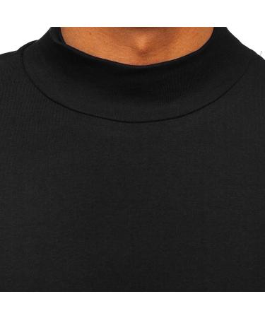Rela Bota Men's Half Turtleneck Long Sleeve Pullover Sweater - Black | Slim Fit Undershirt for Men - Buy Online on GoSupps.com