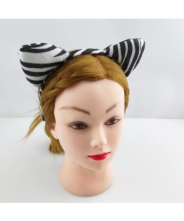Cartoon Animal Headbands Striped Zebras Ears Hair Hoop Animal Cosplay Hairband for Kids Hair Accessories - Buy Online on GoSupps.com