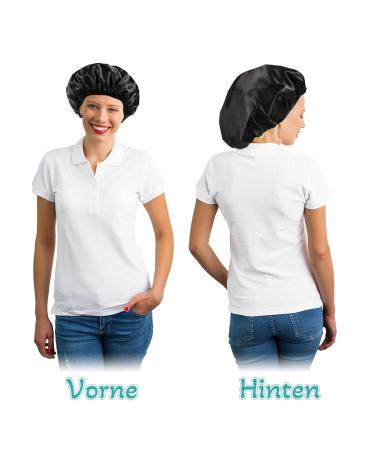 Apricitie 2-Piece Waterproof Shower Hood for Women - Extra-Sized 3-Layer Elastic Caps for Shower Spa Salon and Travel - Reusable Hair Protection - Buy Online on GoSupps.com